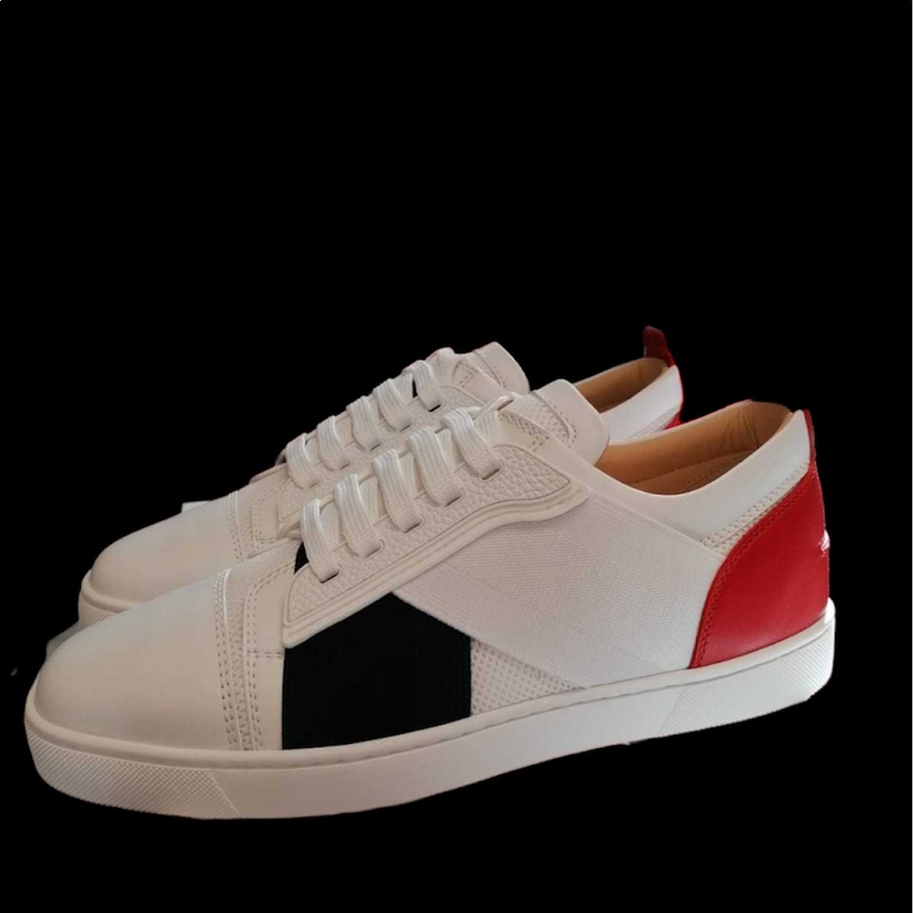 SOLD ✅SOLD SOLD Christian Louboutin | Blended fabrics Plain Leather Sneakers Men